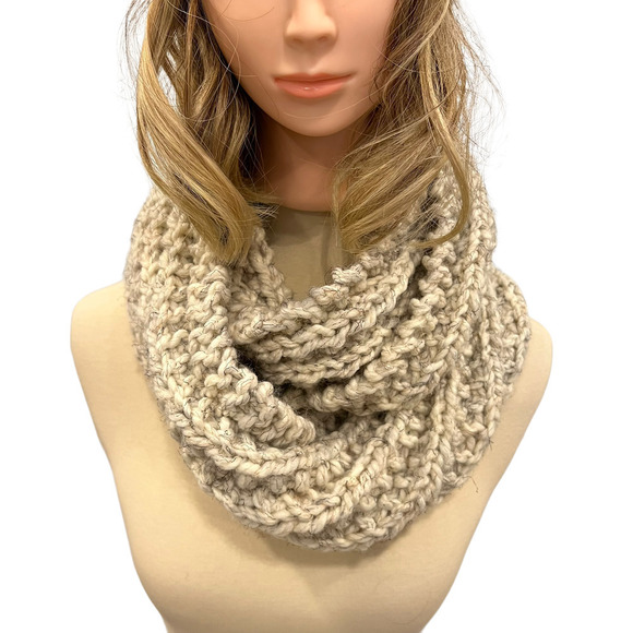 Handmade Knit Headband and Infinity Scarf - Picture 1 of 5